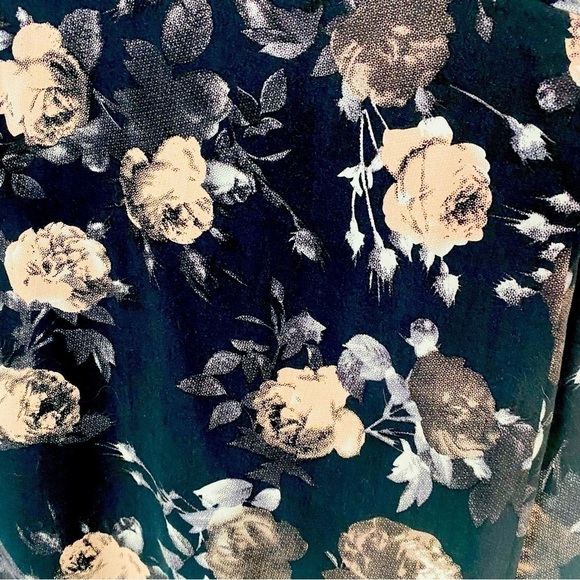 Ellos Black Floral One Snap Boyfriend Blazer Size 2X - Picture 7 of 11